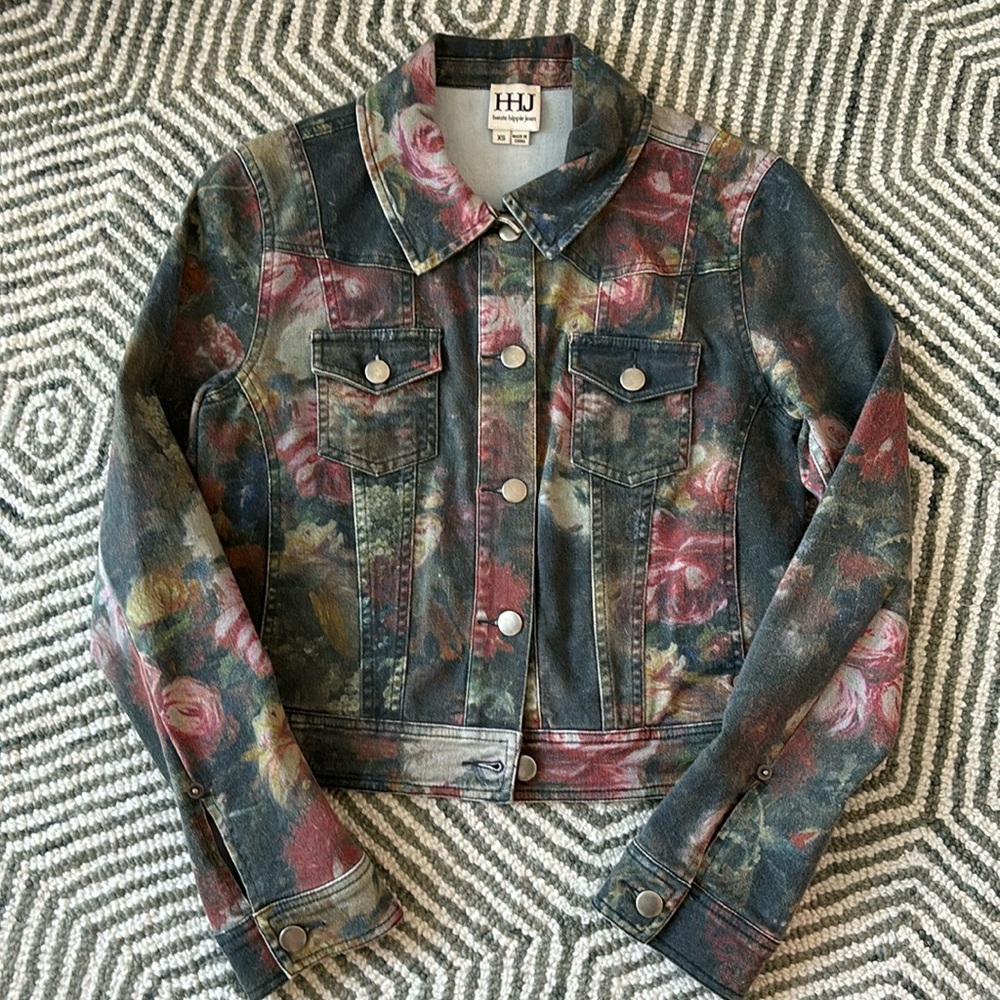 Haute Hippie Jean floral jacket